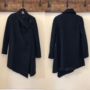All saint Asymetrical wool coat